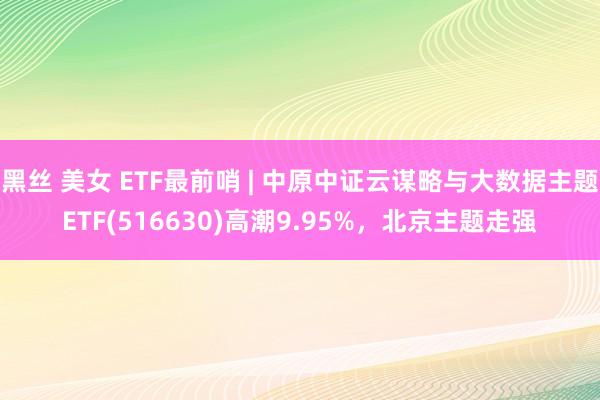 黑丝 美女 ETF最前哨 | 中原中证云谋略与大数据主题ETF(516630)高潮9.95%，北京主题走强