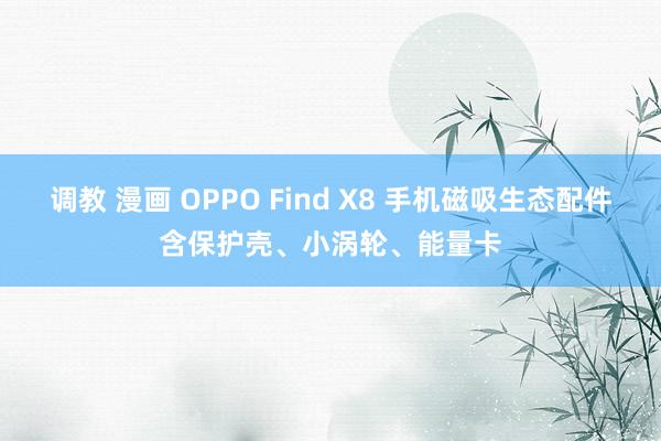 调教 漫画 OPPO Find X8 手机磁吸生态配件含保护壳、小涡轮、能量卡