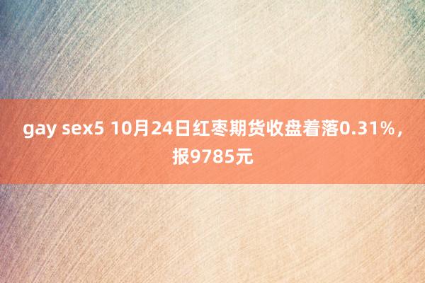 gay sex5 10月24日红枣期货收盘着落0.31%，报9785元