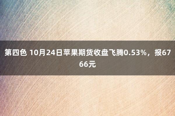 第四色 10月24日苹果期货收盘飞腾0.53%，报6766元