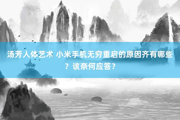 汤芳人体艺术 小米手机无穷重启的原因齐有哪些？该奈何应答？