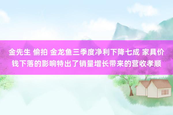 金先生 偷拍 金龙鱼三季度净利下降七成 家具价钱下落的影响特出了销量增长带来的营收孝顺