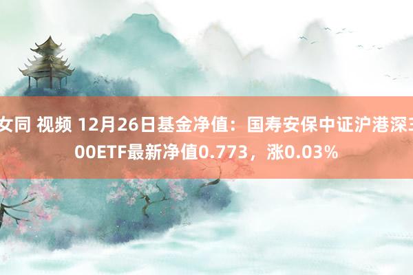 女同 视频 12月26日基金净值：国寿安保中证沪港深300ETF最新净值0.773，涨0.03%