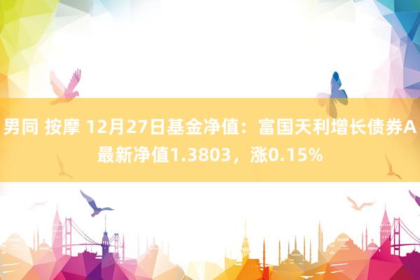 男同 按摩 12月27日基金净值：富国天利增长债券A最新净值1.3803，涨0.15%