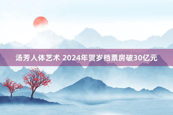 汤芳人体艺术 2024年贺岁档票房破30亿元