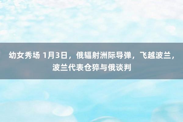 幼女秀场 1月3日，俄辐射洲际导弹，飞越波兰，波兰代表仓猝与俄谈判