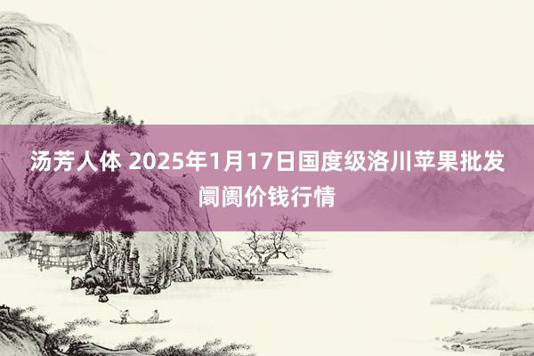 汤芳人体 2025年1月17日国度级洛川苹果批发阛阓价钱行情